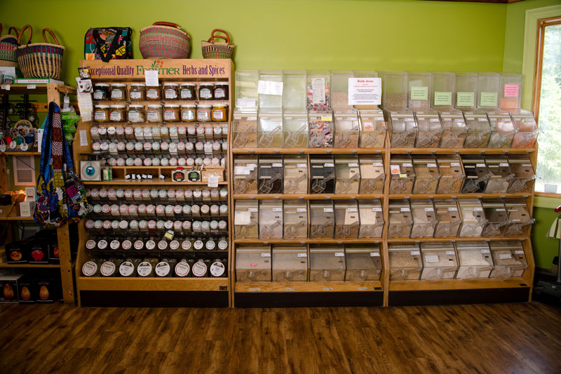 spices, grains, and nuts