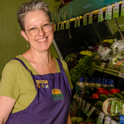 Becca Linebaugh, owner of Nature's Way Market